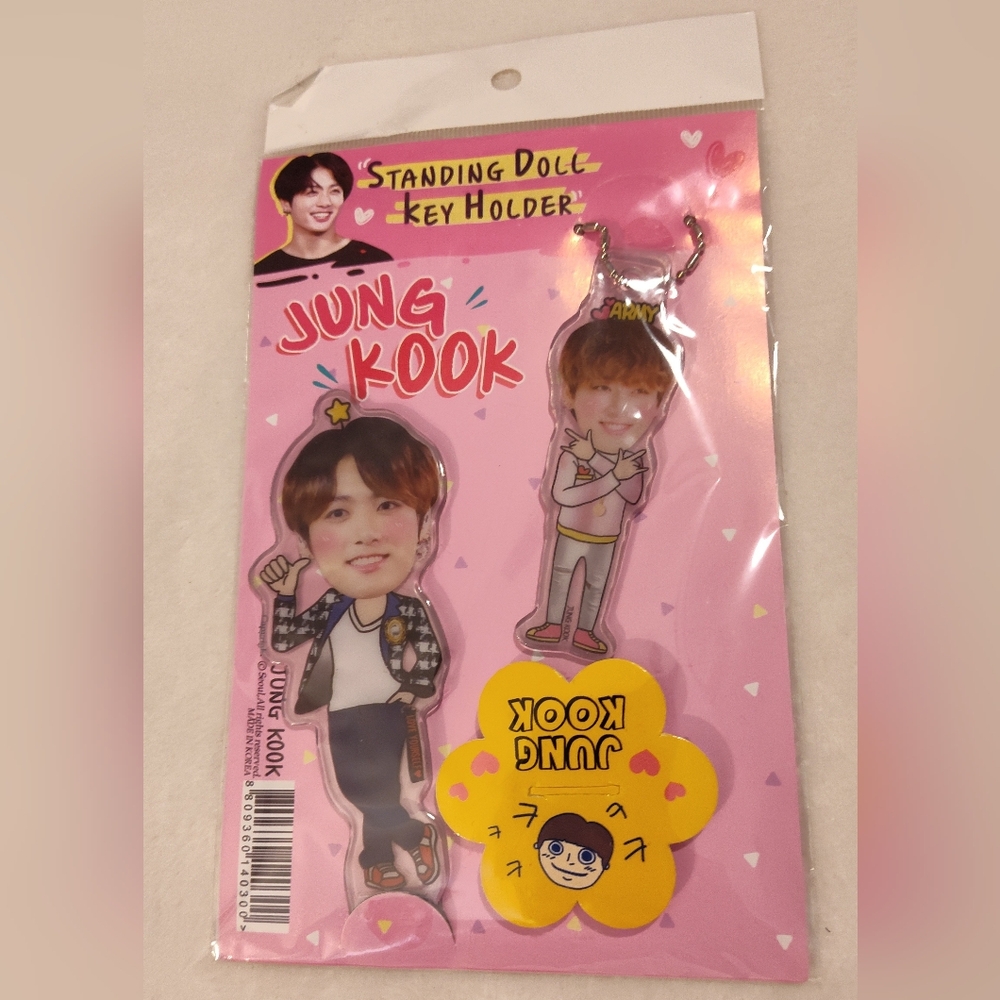 NWT! Jung Kook Standing Doll Key Holder